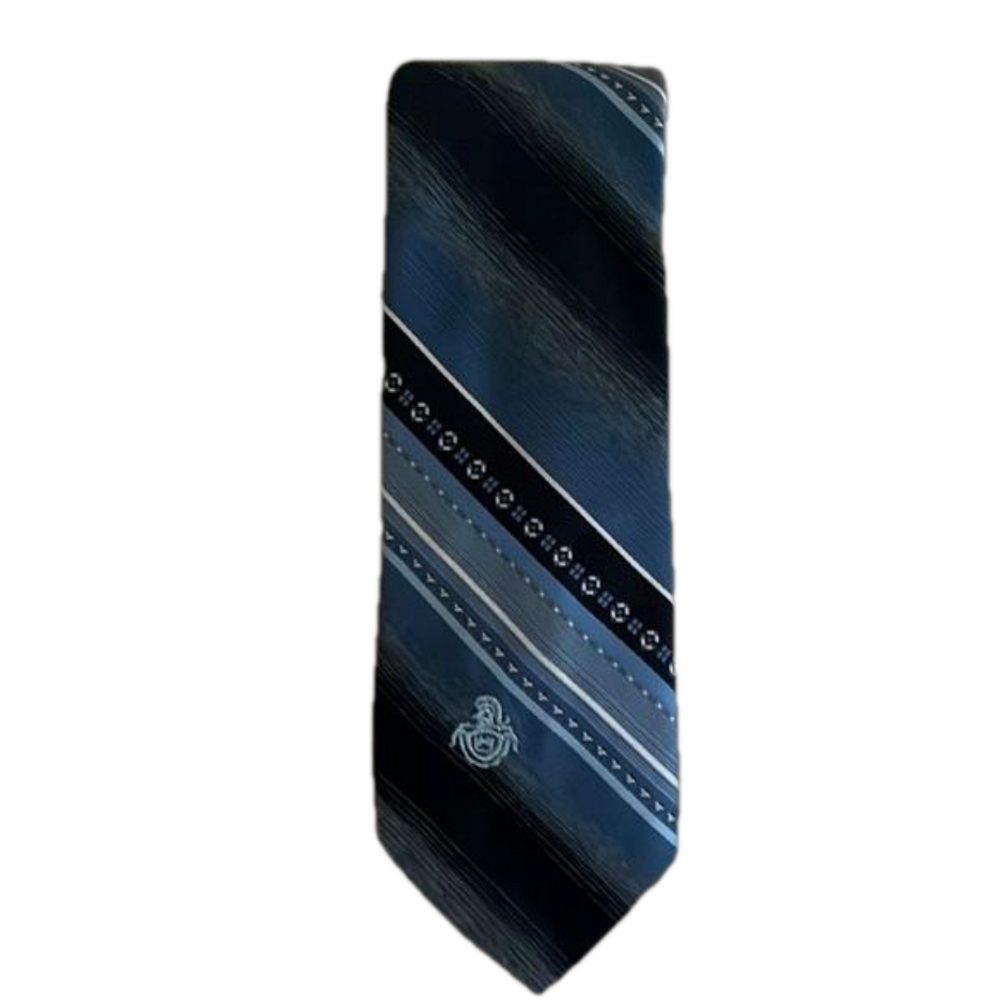 Via Re Blue Striped Tie